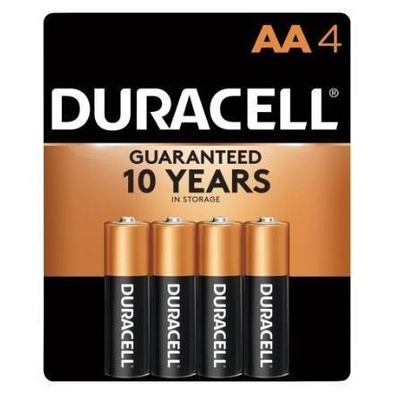 Order Duracell AA Battery (4-pack) food online from Light Speed Market store, Marietta on bringmethat.com