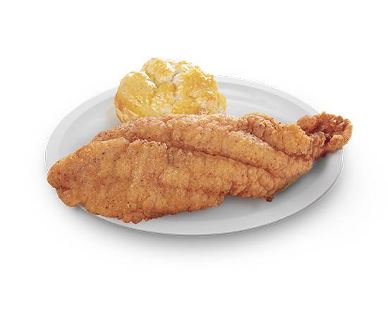 Order 1 Piece Fish and Biscuit food online from Krispy Krunchy Chicken store, Snoqualmie on bringmethat.com