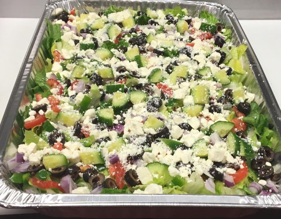 Order Greek Salad - Small food online from Andriano's Pizza store, Delmar on bringmethat.com