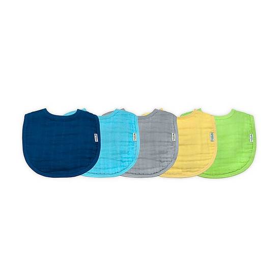 Order green sprouts® 5-pack Organic Cotton Muslin Burp Cloths in Aqua and Green food online from Bed Bath & Beyond store, Lancaster on bringmethat.com