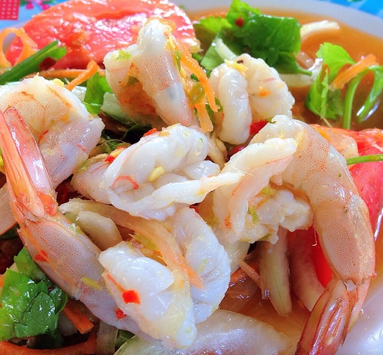 Order Naked Shrimp Salad food online from Thai Fiesta Cafe store, Paramount on bringmethat.com