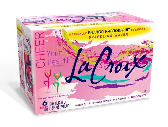 Order LaCroix Sparkling Water, Passionfruit, 6 CT 12 OZ food online from Cvs store, SARATOGA on bringmethat.com