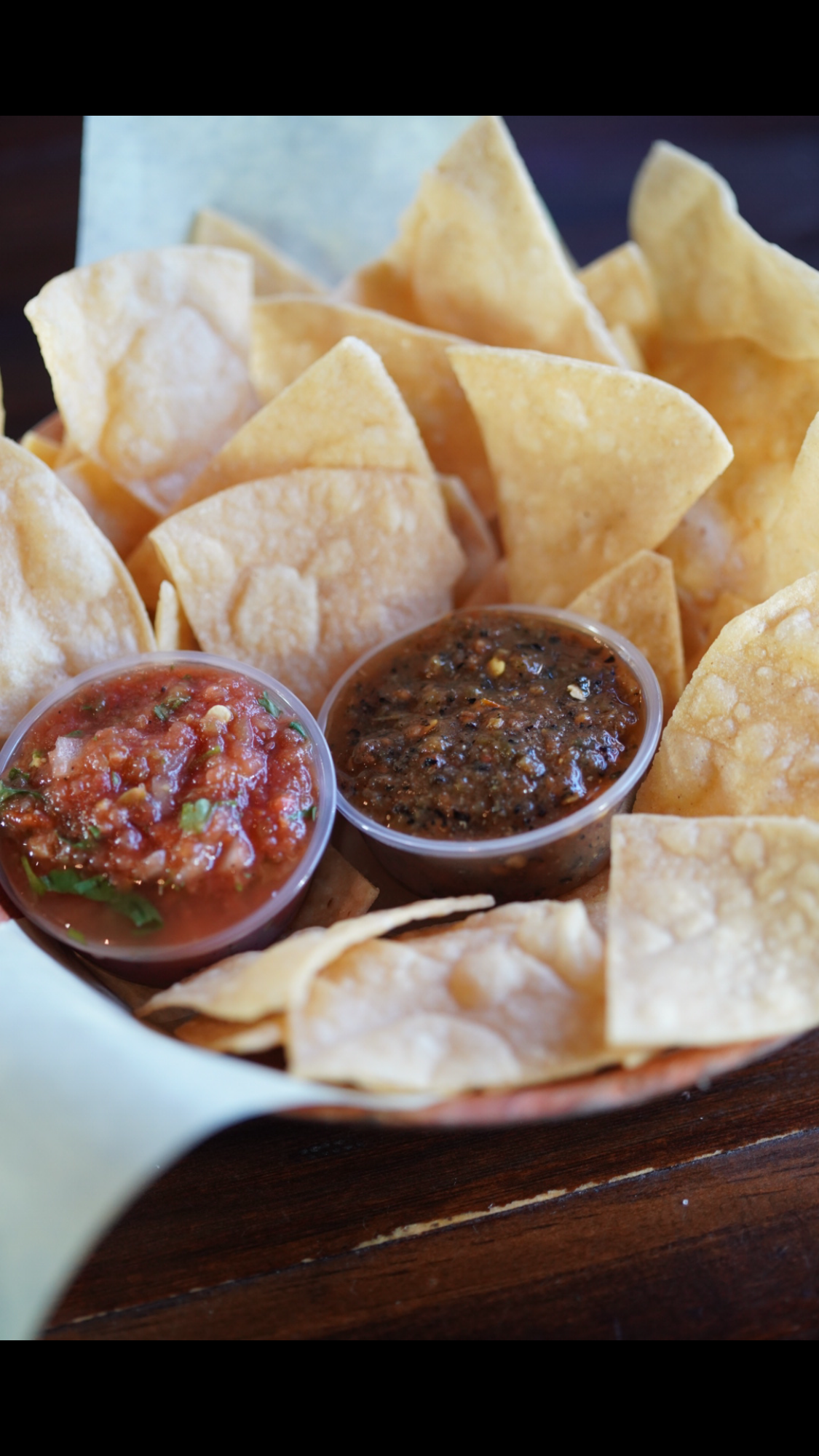 Order Chips & Salsa (8 oz) food online from Casa Pasilla Mexican Kitchen store, Valencia on bringmethat.com