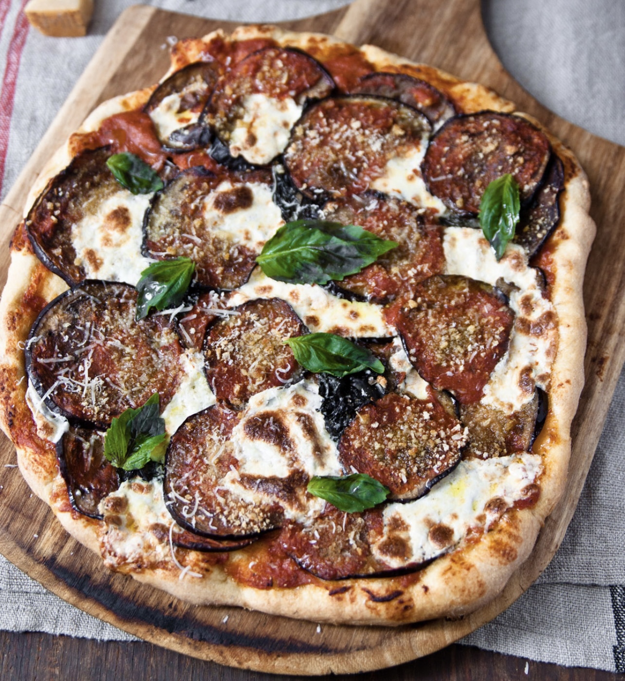 Order Eggplant Pizza food online from Rocco's Pizzeria store, Bronx on bringmethat.com