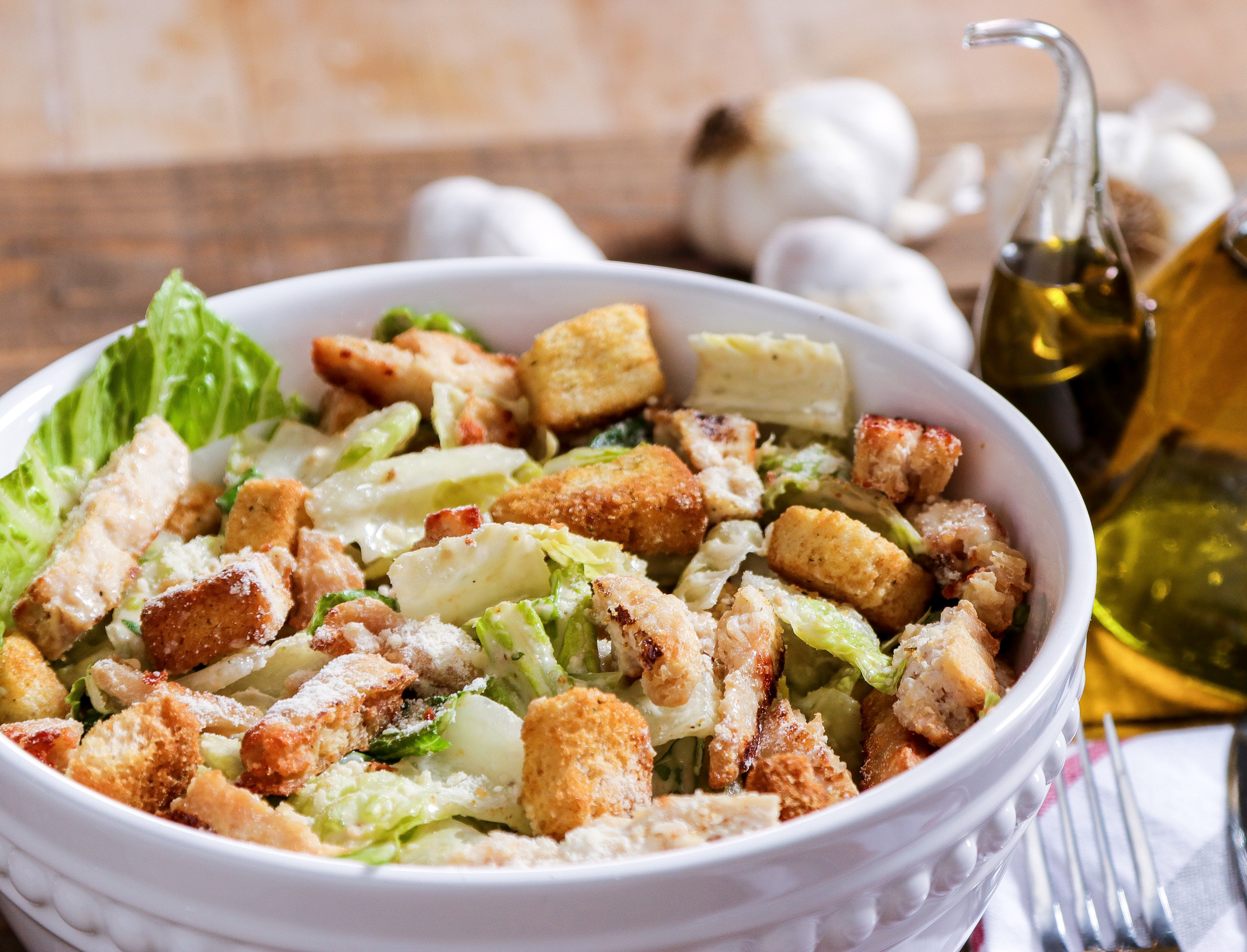 Order Caesar Salad - Salad food online from Ameci Pizza & Pasta store, Canyon Country on bringmethat.com