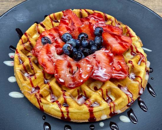 Order Berry Vegan Dream Waffle food online from Seven Mile Cafe store, Denton on bringmethat.com