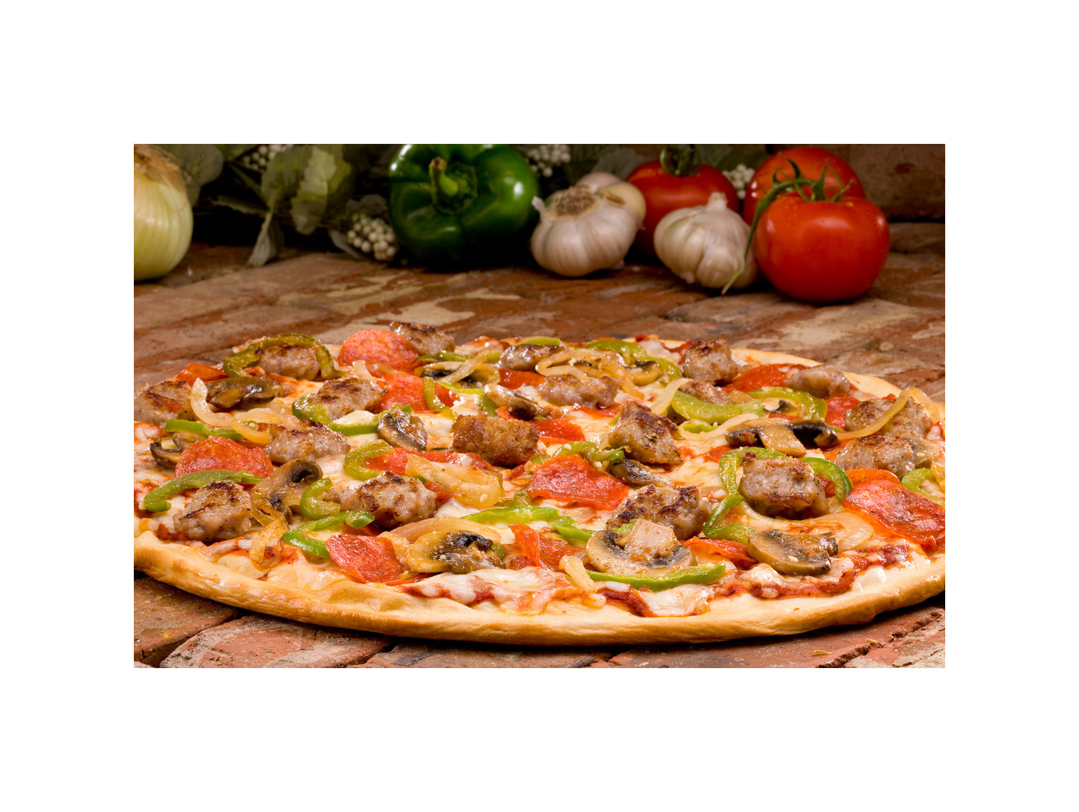 Order Create Your Own Thin Crust Pizza 16" food online from Rocky Rococo store, Milwaukee on bringmethat.com