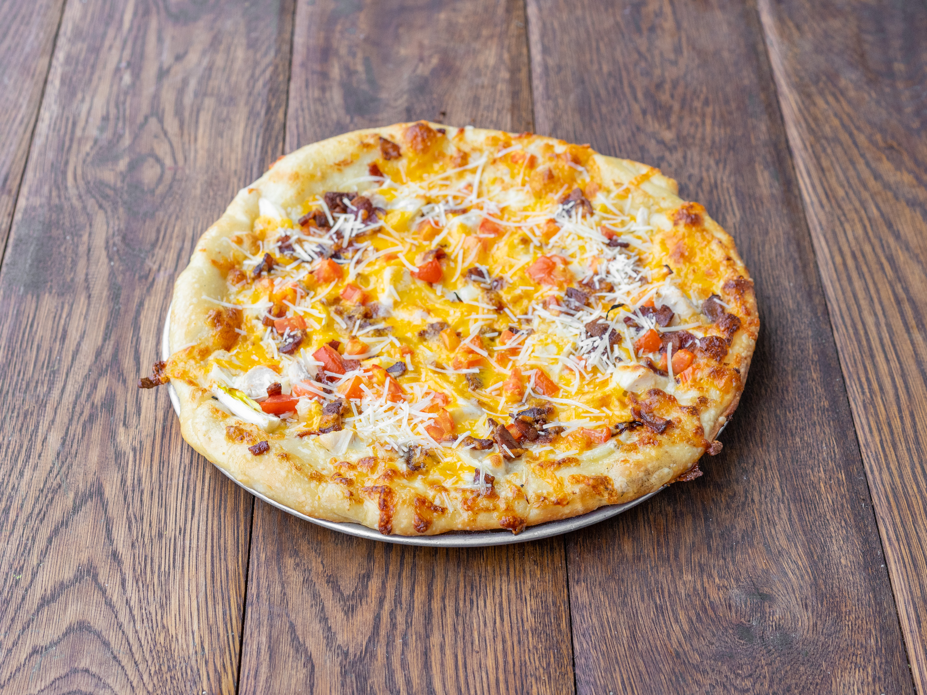 Order Chicken & Ranch Pizza food online from Allegro Pizzeria store, Carmel-by-the-Sea on bringmethat.com