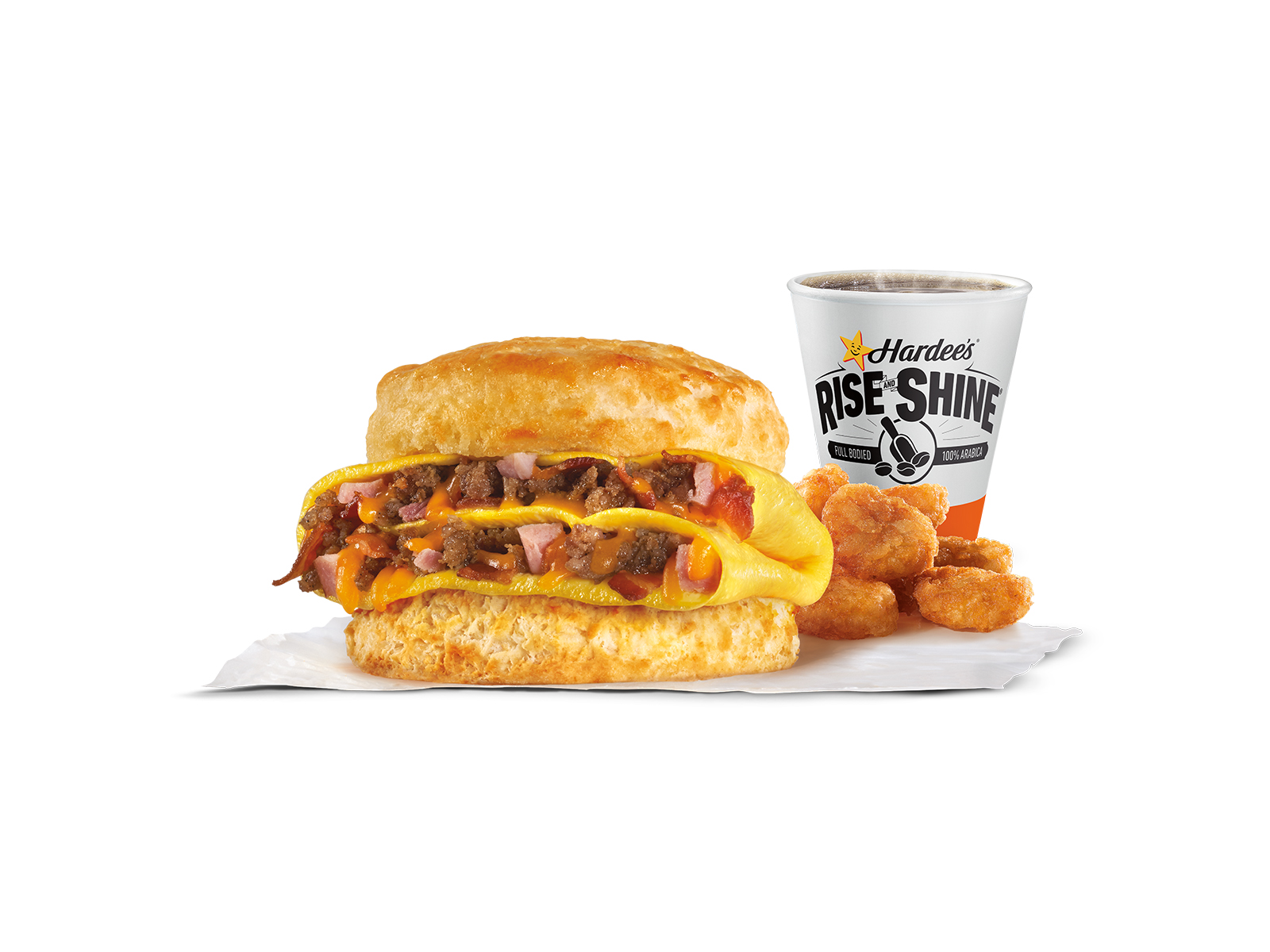 Order Loaded Omelet Biscuit  Combo food online from Hardee's store, Cape Girardeau on bringmethat.com