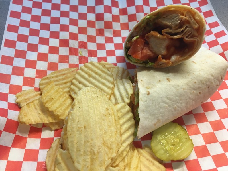 Order Buffalo Chicken Wrap food online from Cafe With Soul store, Doylestown on bringmethat.com
