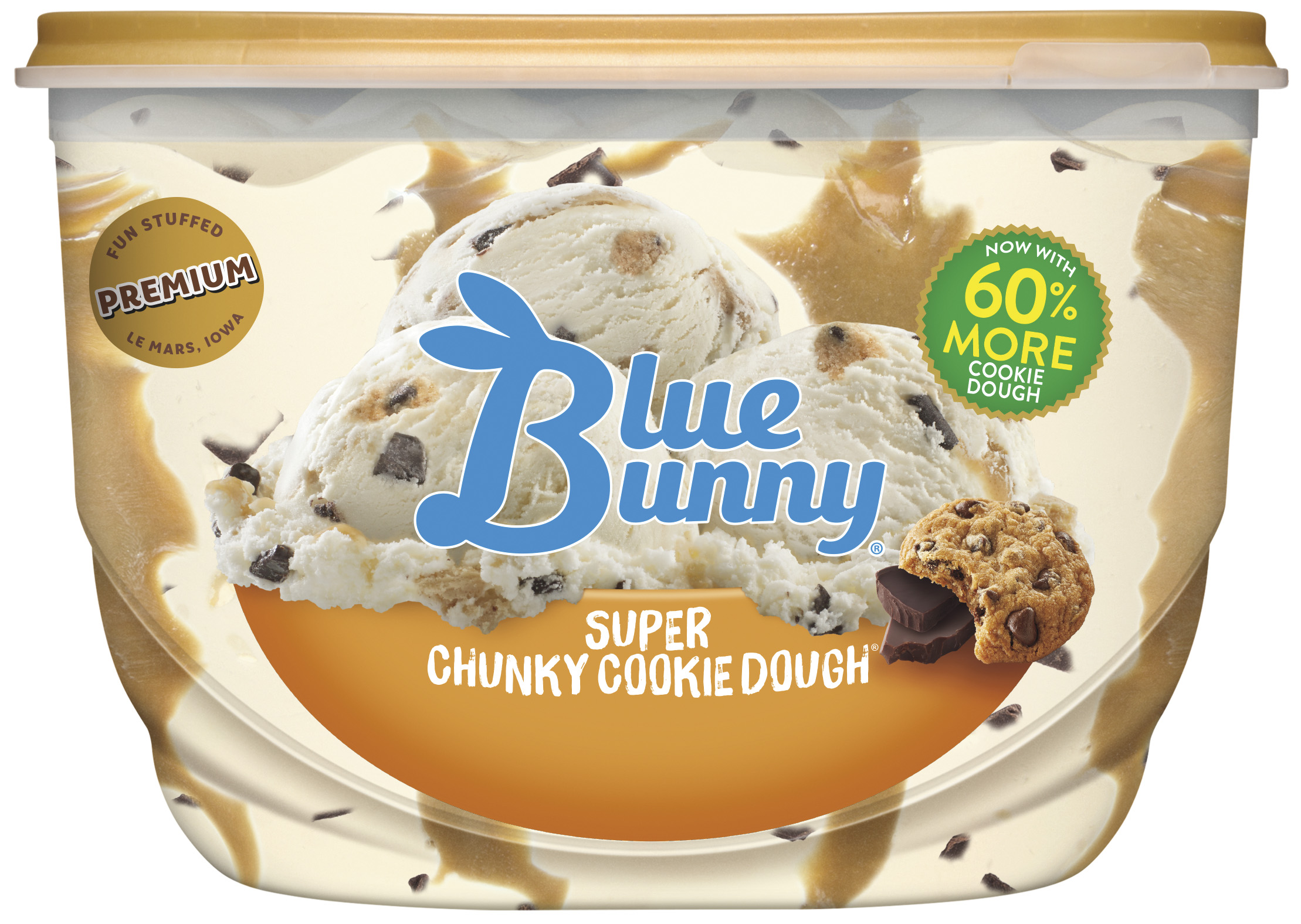 Order Blue Bunny Super Chunky Cookie Dough® , 16 fl oz food online from Huck store, Carterville on bringmethat.com