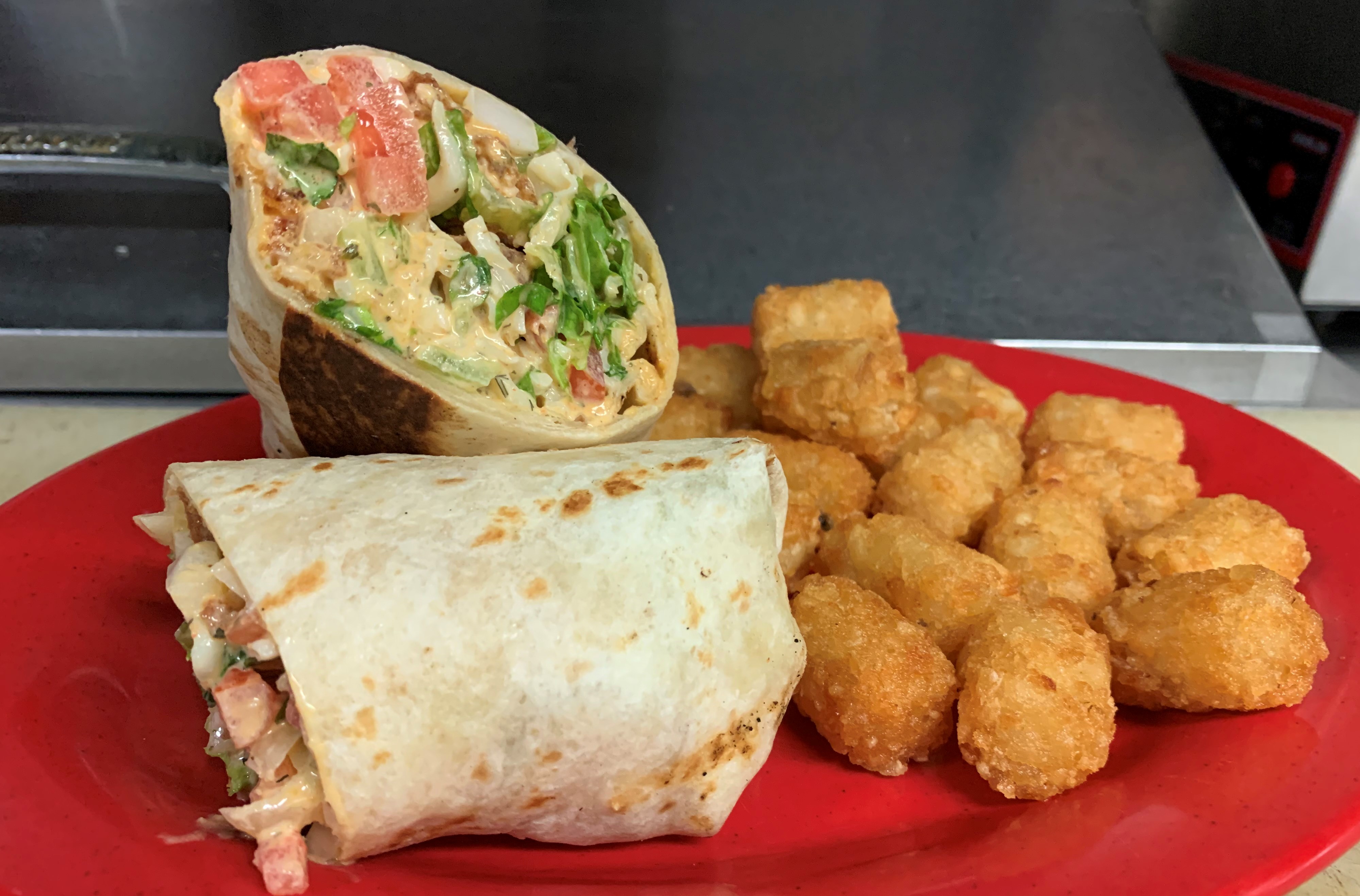 Order Buffalo Chicken Wrap food online from Red Lion Grog House store, Indianapolis on bringmethat.com