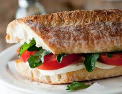 Order Caprese Sandwich food online from The Ultimate Deli Cafe store, Newark on bringmethat.com