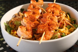Order Shrimp Fiesta Salad food online from Habanero Mexican Grill store, Clemson on bringmethat.com
