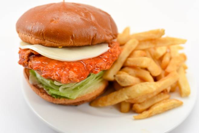 Order Buffalo Chicken Sandwich food online from Franks Grill store, Houston on bringmethat.com