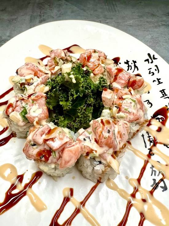 Order Salmon Island food online from J Sushi store, Corona on bringmethat.com