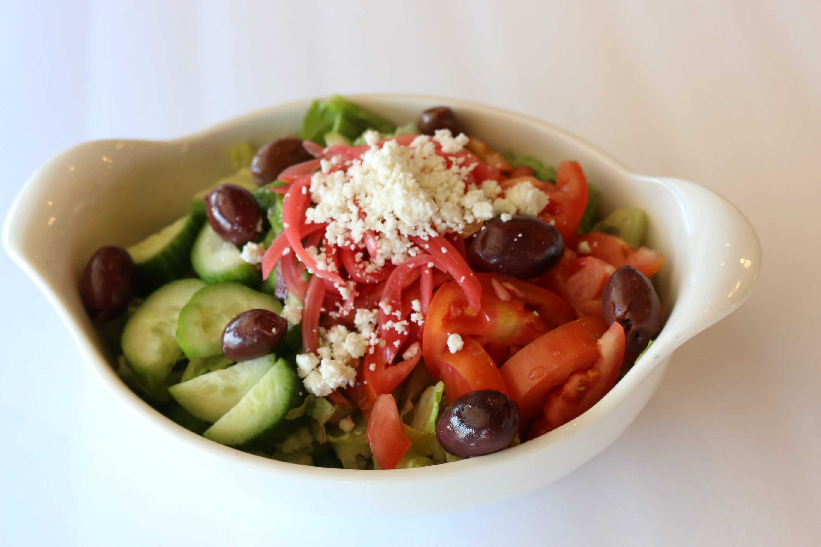 Order Greek Salad food online from Chickpeas Mediterranean store, Las Vegas on bringmethat.com