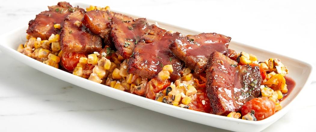Order Bourbon-Glazed Pork Belly food online from Firebirds Wood Fired Grill store, Eatontown on bringmethat.com