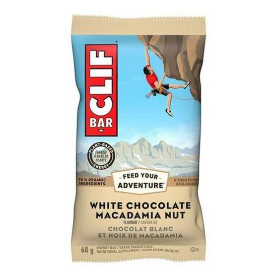 Order CLIF Bar - White Choco Macadamia Nut food online from IV Deli Mart store, Goleta on bringmethat.com
