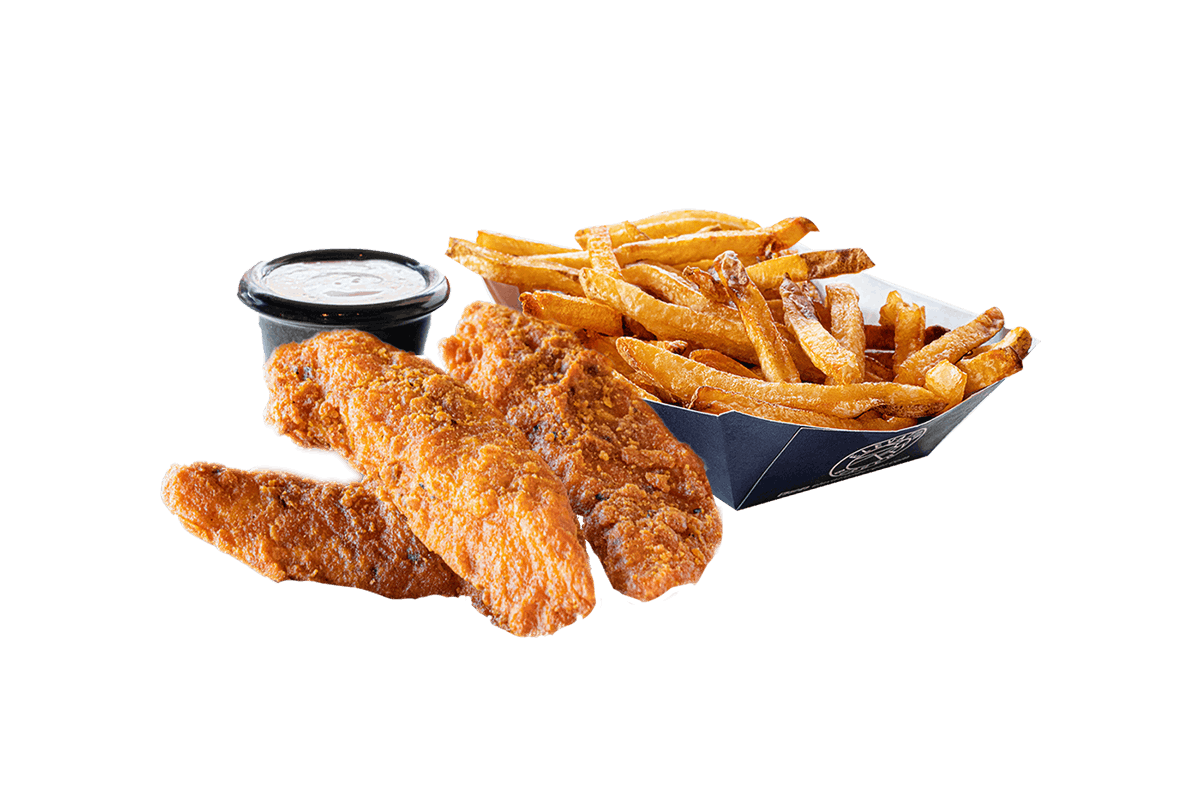 Order Three Chicken Tenders with Fries food online from Elevation Burger store, Arlington on bringmethat.com