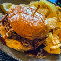 Order 12 Hour Pulled Pork Sandwich food online from Lancaster Brewing Company store, Harrisburg on bringmethat.com