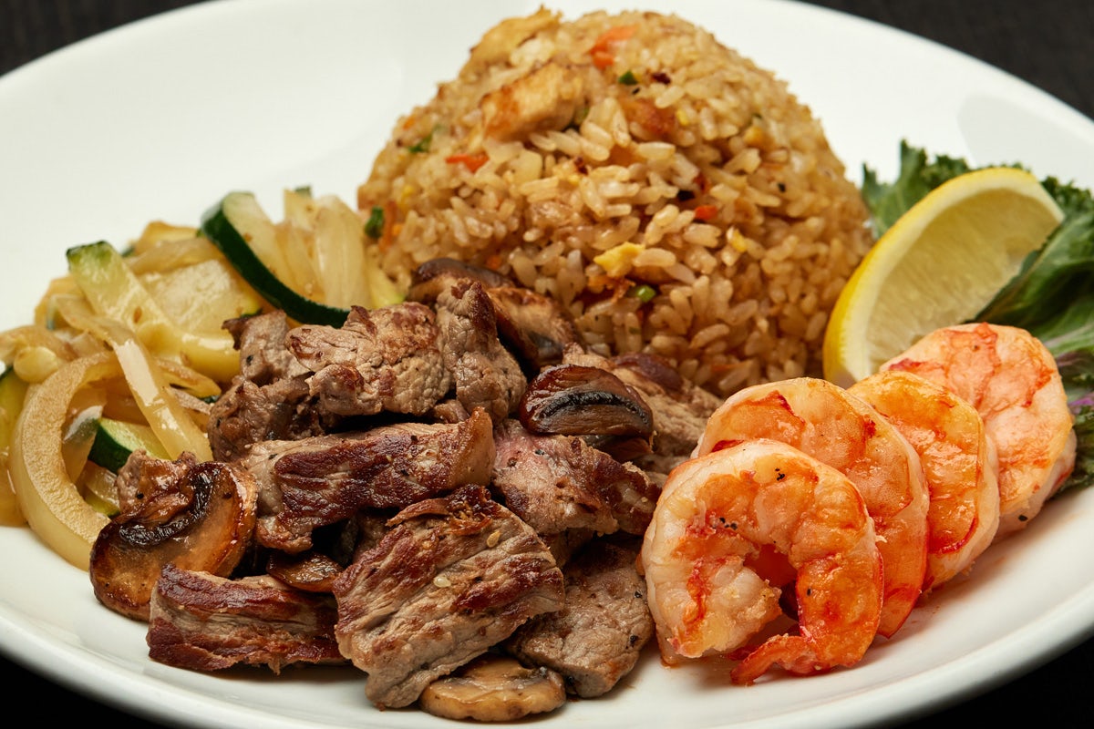 Order NY STRIP STEAK & COLOSSAL SHRIMP food online from Ra Sushi store, Chino Hills on bringmethat.com