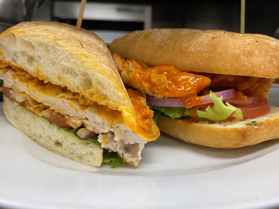Order Buffalo Chicken Sandwich food online from Stoney Point Grill store, Mokena on bringmethat.com