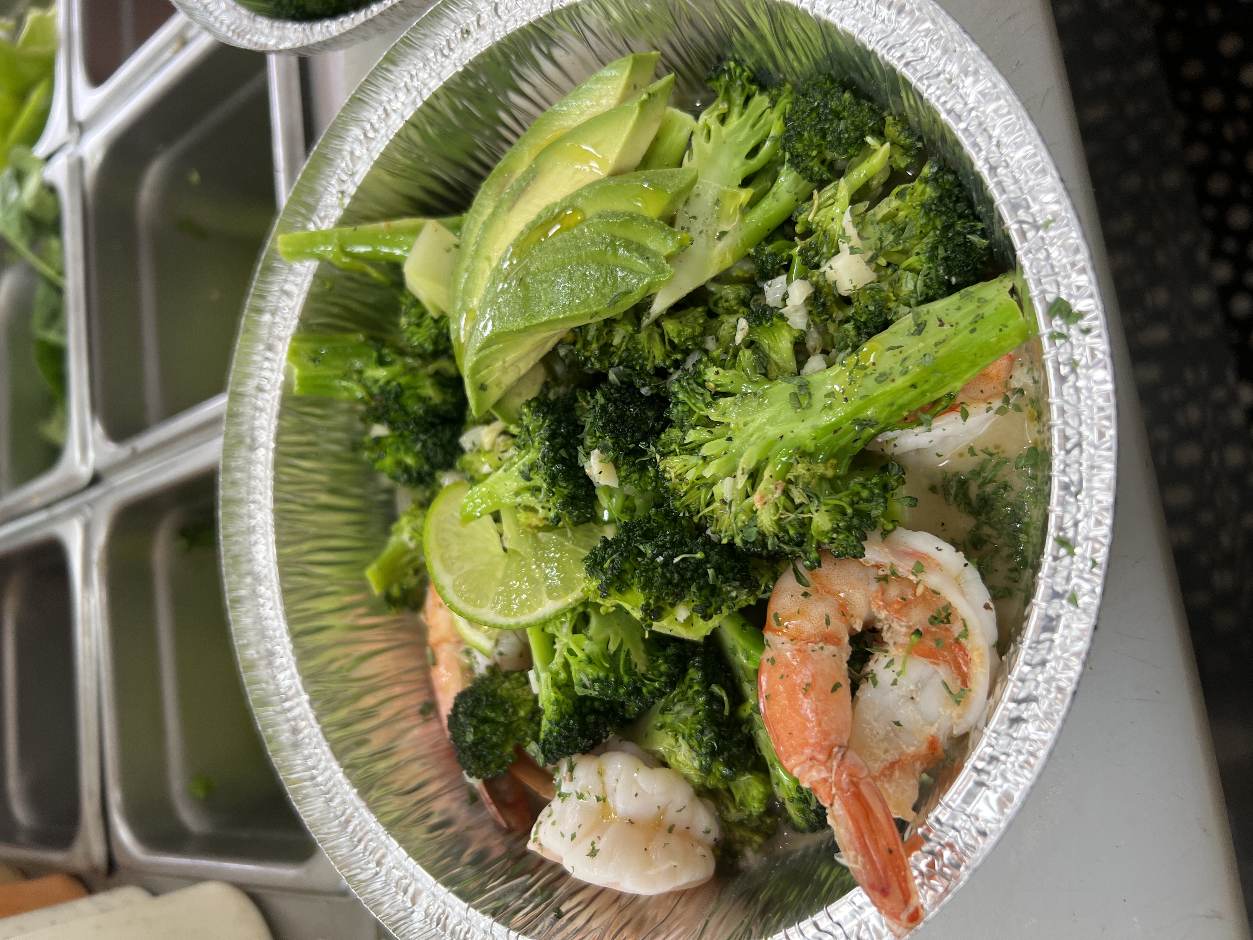 Order Grill Shrimp with Garlic Broccoli food online from Johnny's Pizza Diner store, Bronx on bringmethat.com