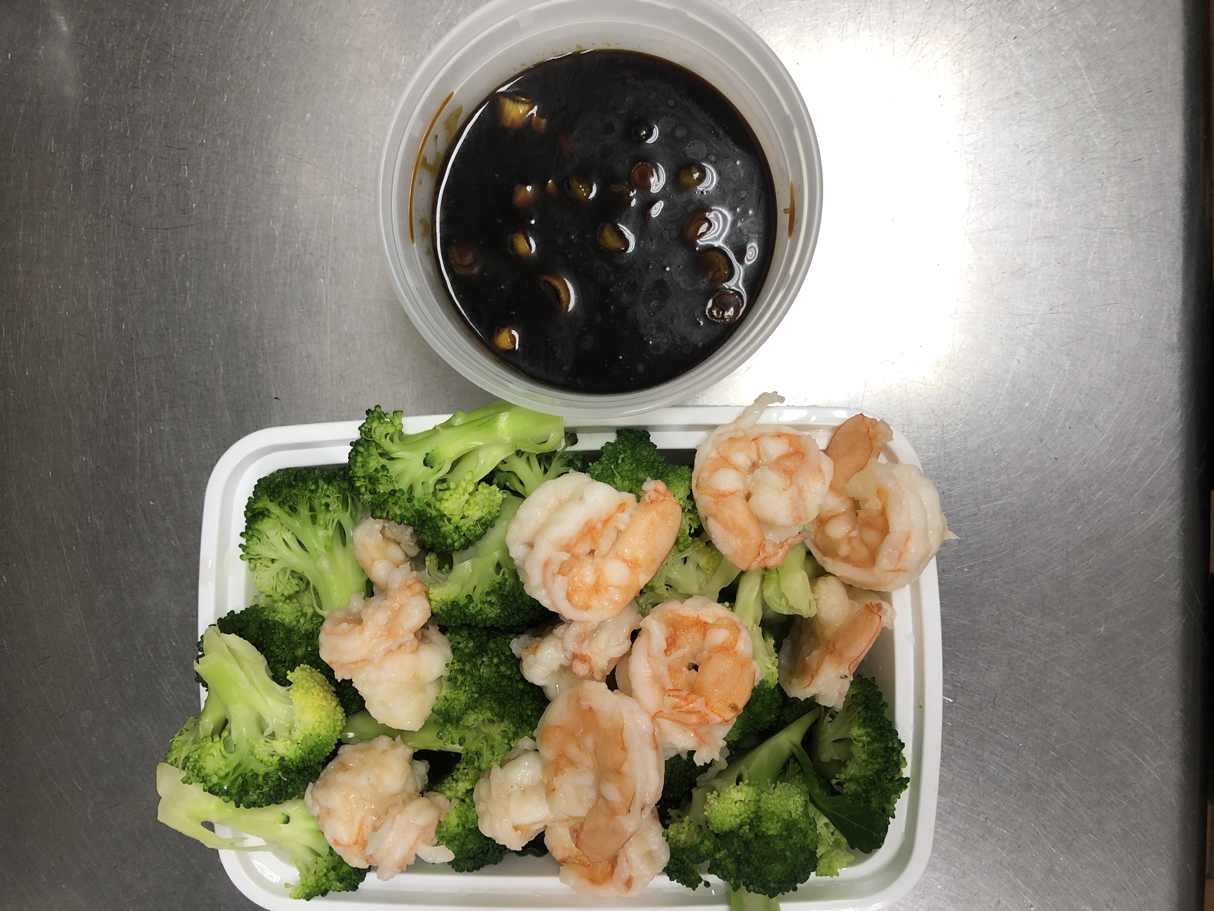 Order G15. Steamed Shrimp with Broccoli food online from Fortune East store, Garden City Park on bringmethat.com