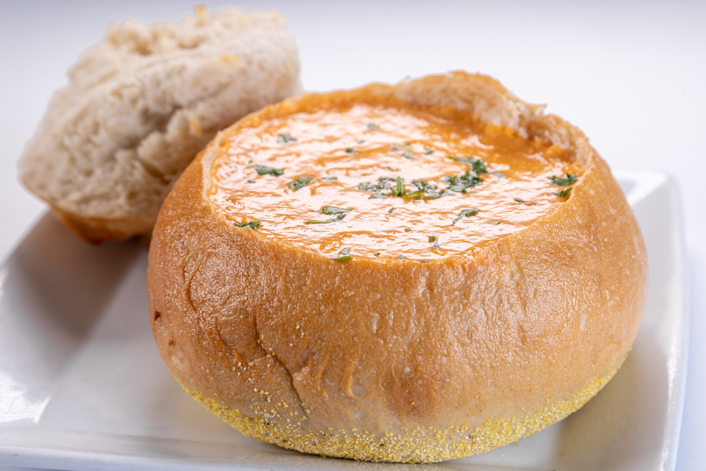 Order Lobster Bisque (Bread Bowl) food online from Captain Kidds Fish Market & Restaurant store, Redondo Beach on bringmethat.com