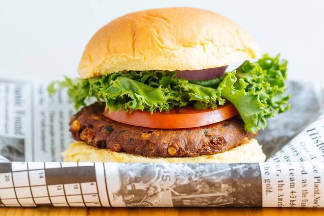 Order Veggie Burger food online from M2O Burgers & Salads store, Wynnewood on bringmethat.com