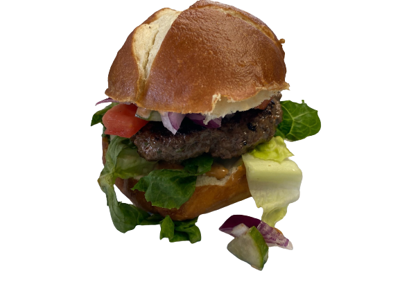 Order Halal Kofta Burger food online from June Bakery store, Bellevue on bringmethat.com