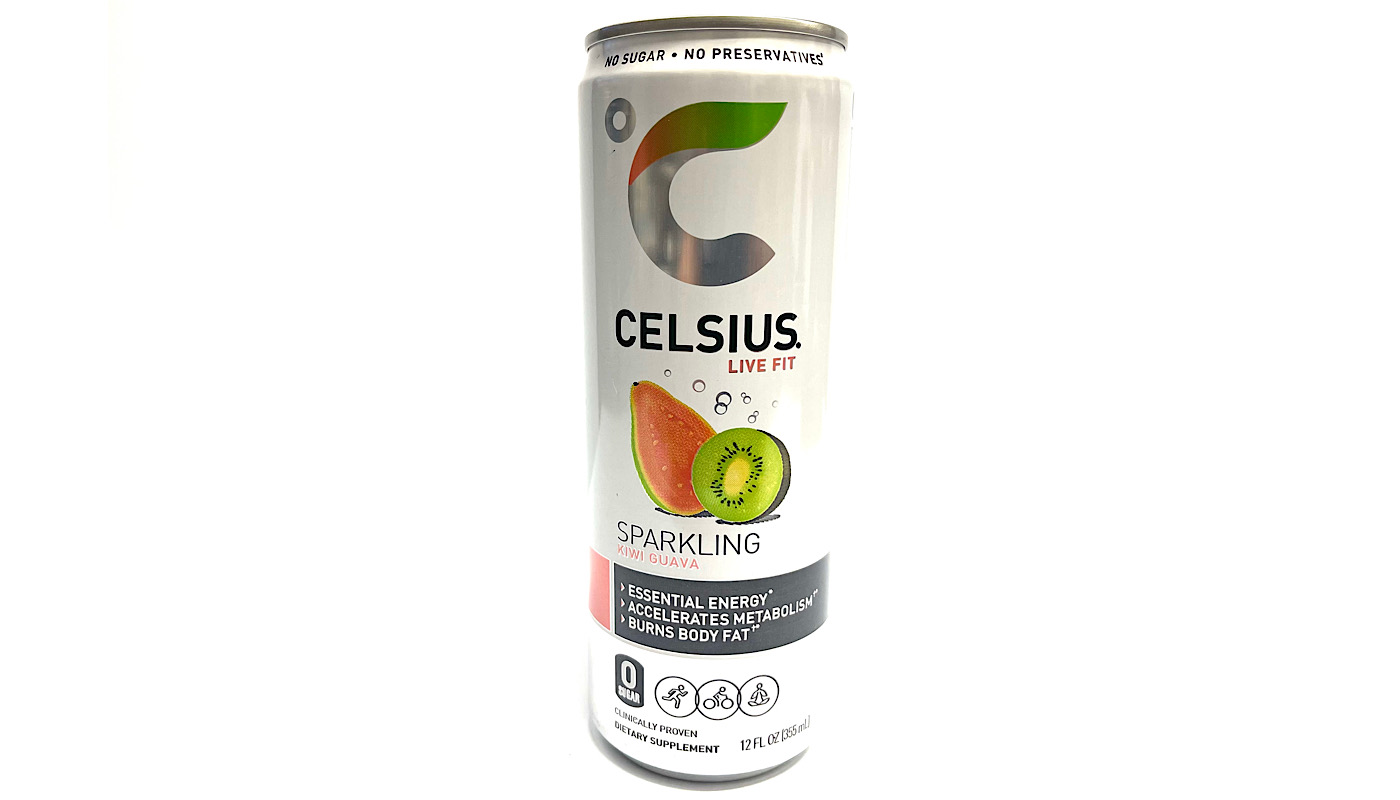 Order CELSIUS  KIWI GUAVA LIVE FIT  12oz CAN food online from K-Town Beer & Wine Food Mart store, Los Angeles on bringmethat.com