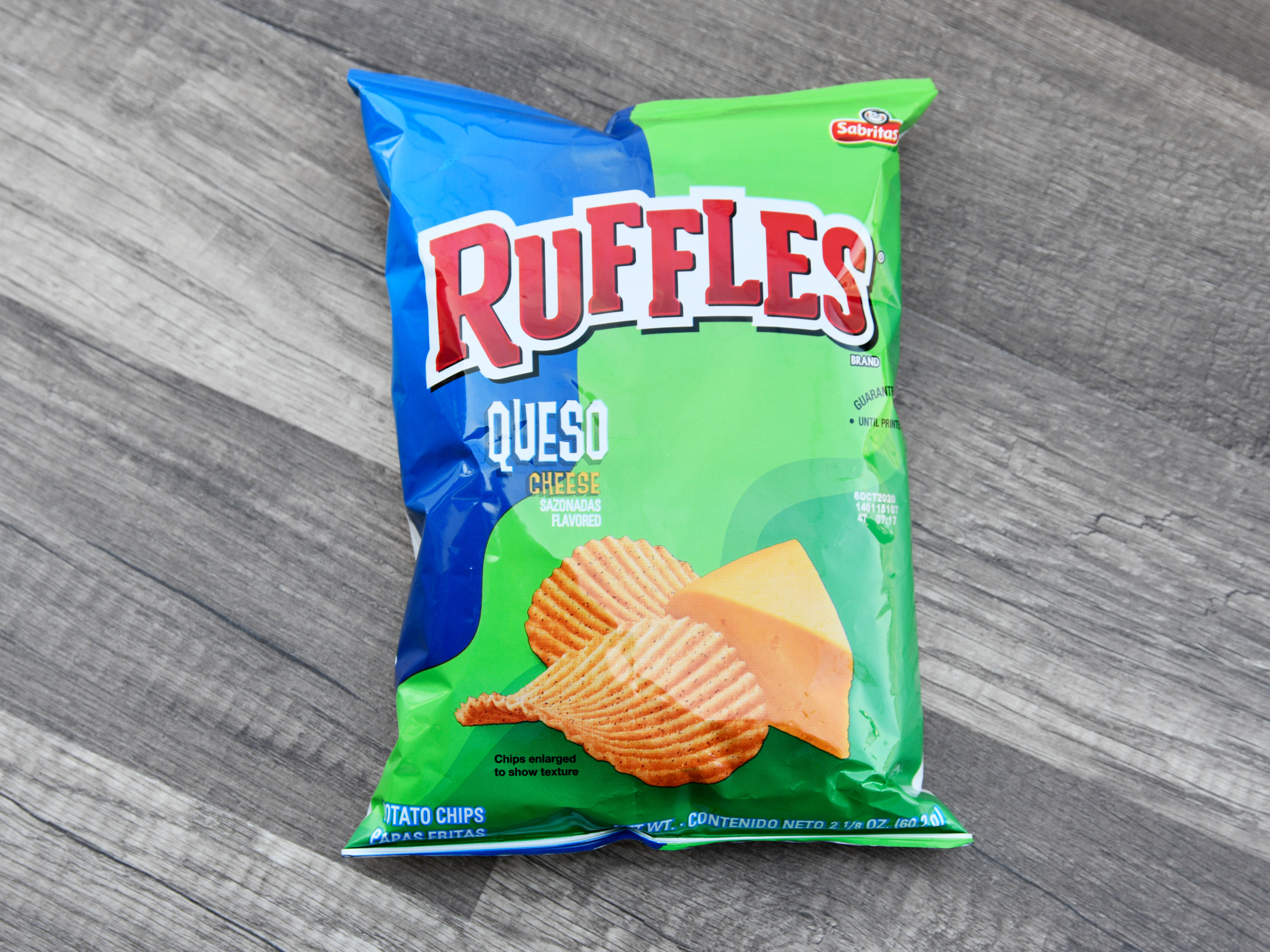 Order 21/8 oz. Ruffles Queso Cheese food online from Iris Shop store, Los Angeles on bringmethat.com