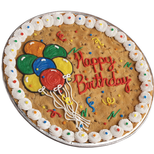 Order PC1. Happy Birthday Cookie Cake food online from Cookies By Design store, Naperville on bringmethat.com
