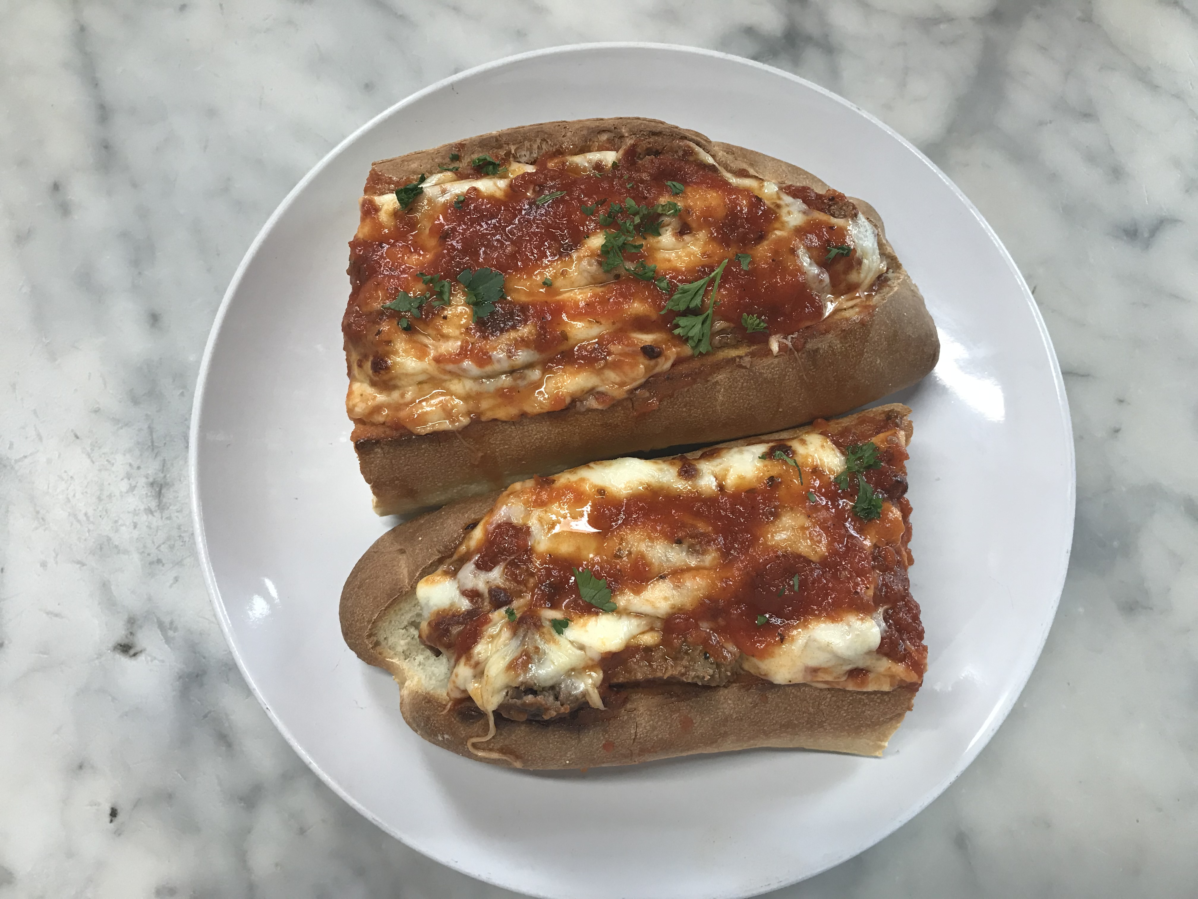 Order Meatball Parmigiana Hero food online from Napolitano Brooklyn Pizza store, Providence on bringmethat.com