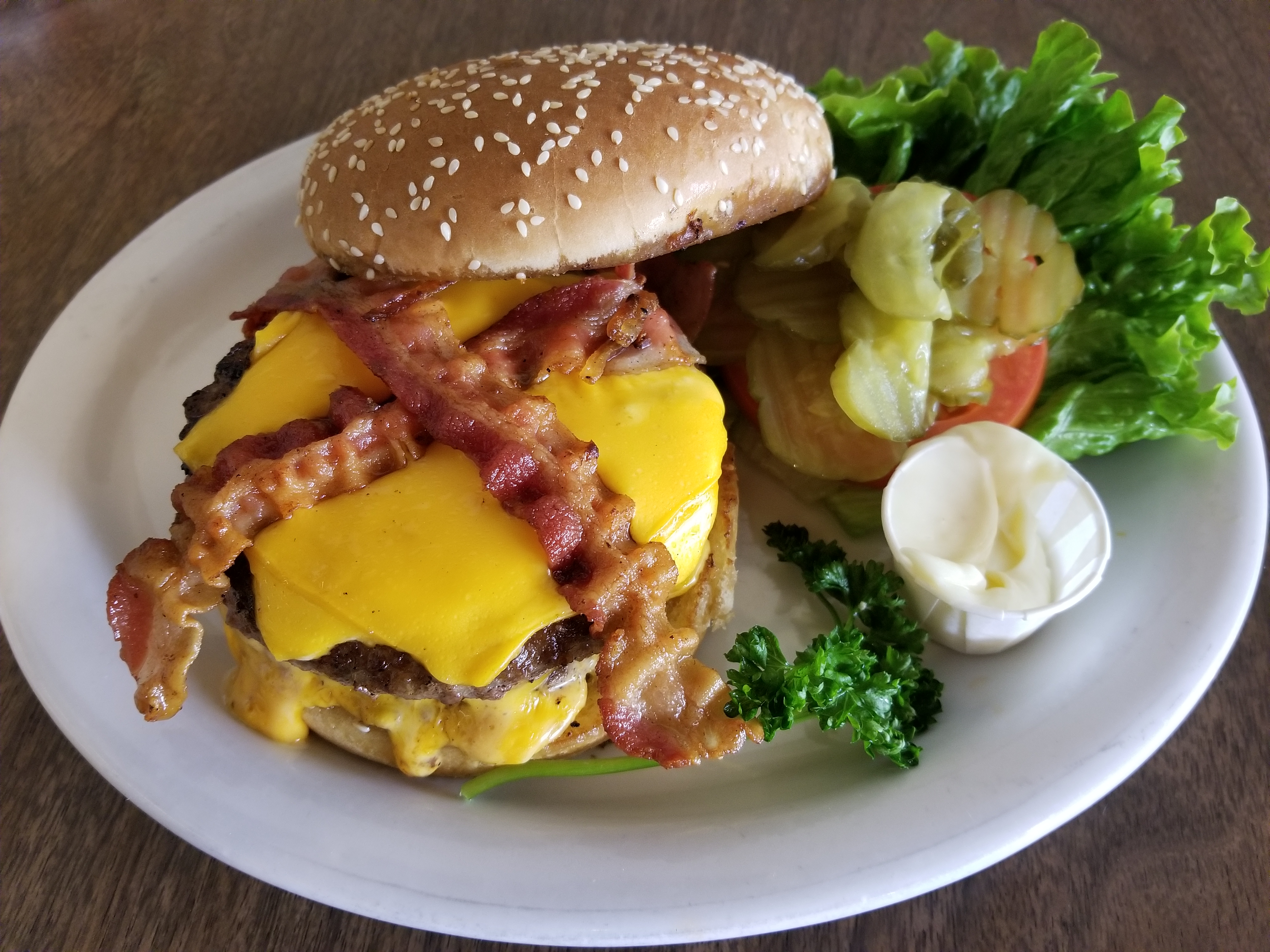 Order Burgers food online from Soup Shoppe store, Riverside on bringmethat.com