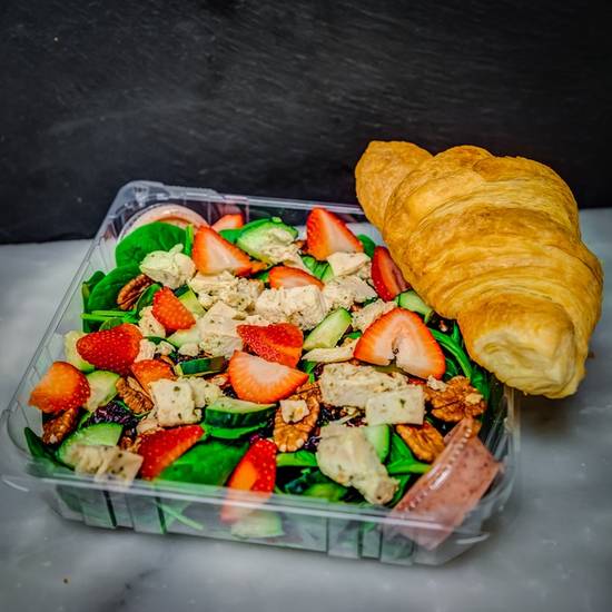 Order Strawberry Chicken Salad with Croissant food online from Squarz Bakery & Cafe store, Tempe on bringmethat.com