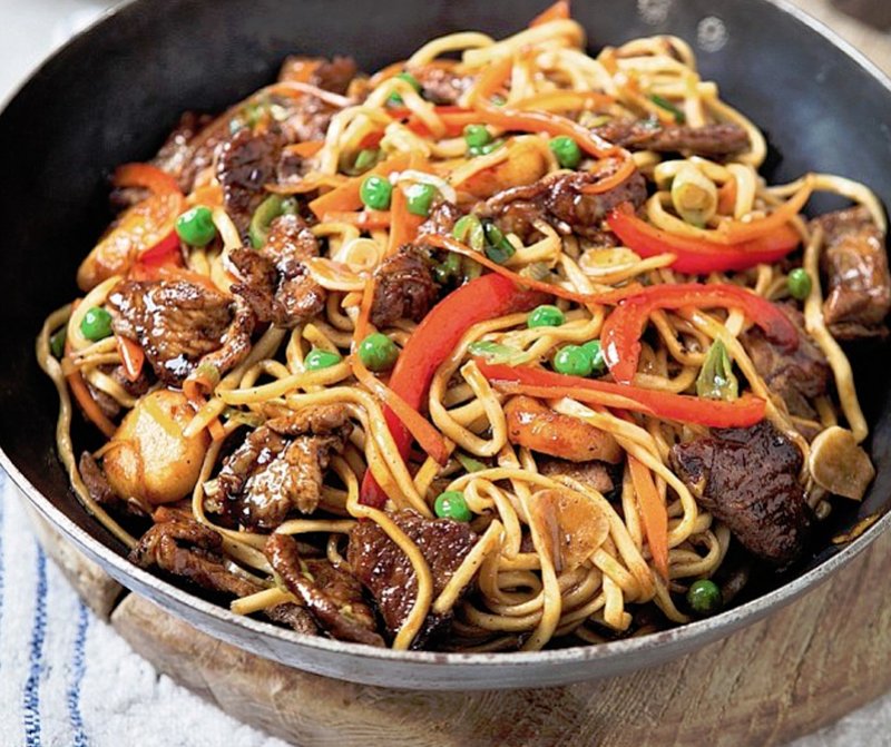 Order M3. BBQ Pork Chow Mein food online from China First store, Seattle on bringmethat.com