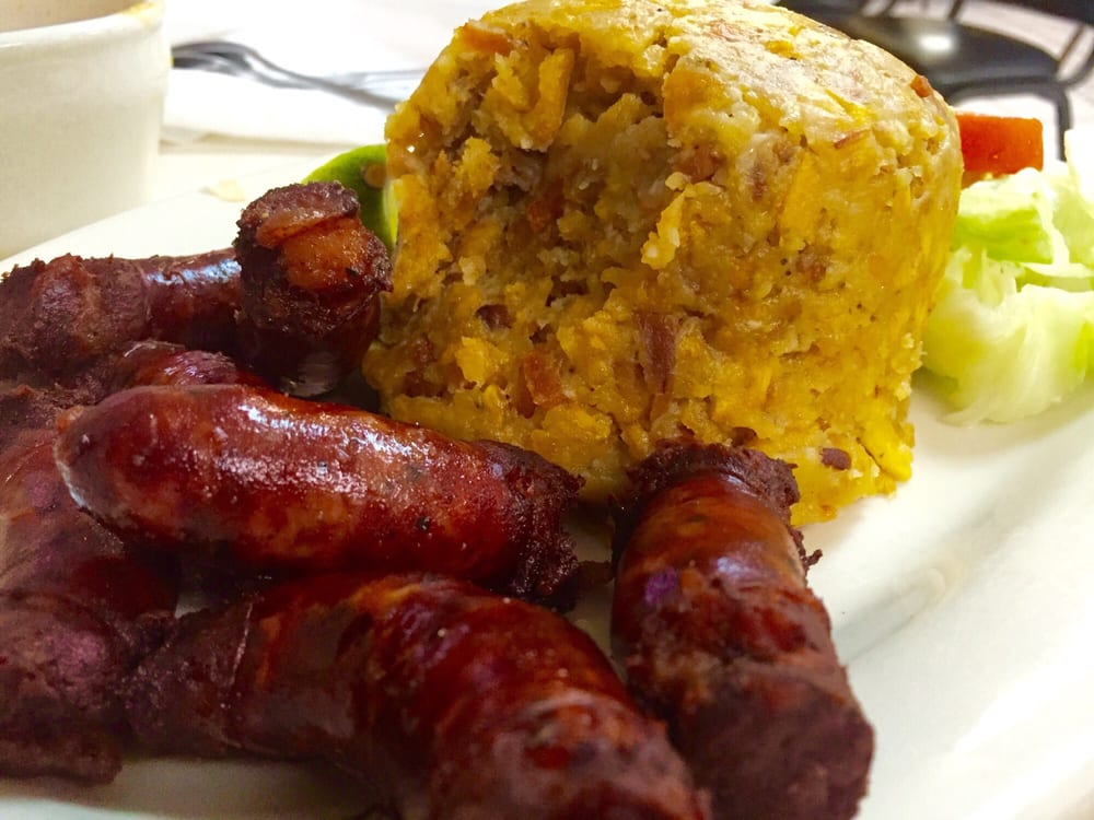 Order Mofongo & Dominican Sausage food online from Las Delicias store, Syracuse on bringmethat.com
