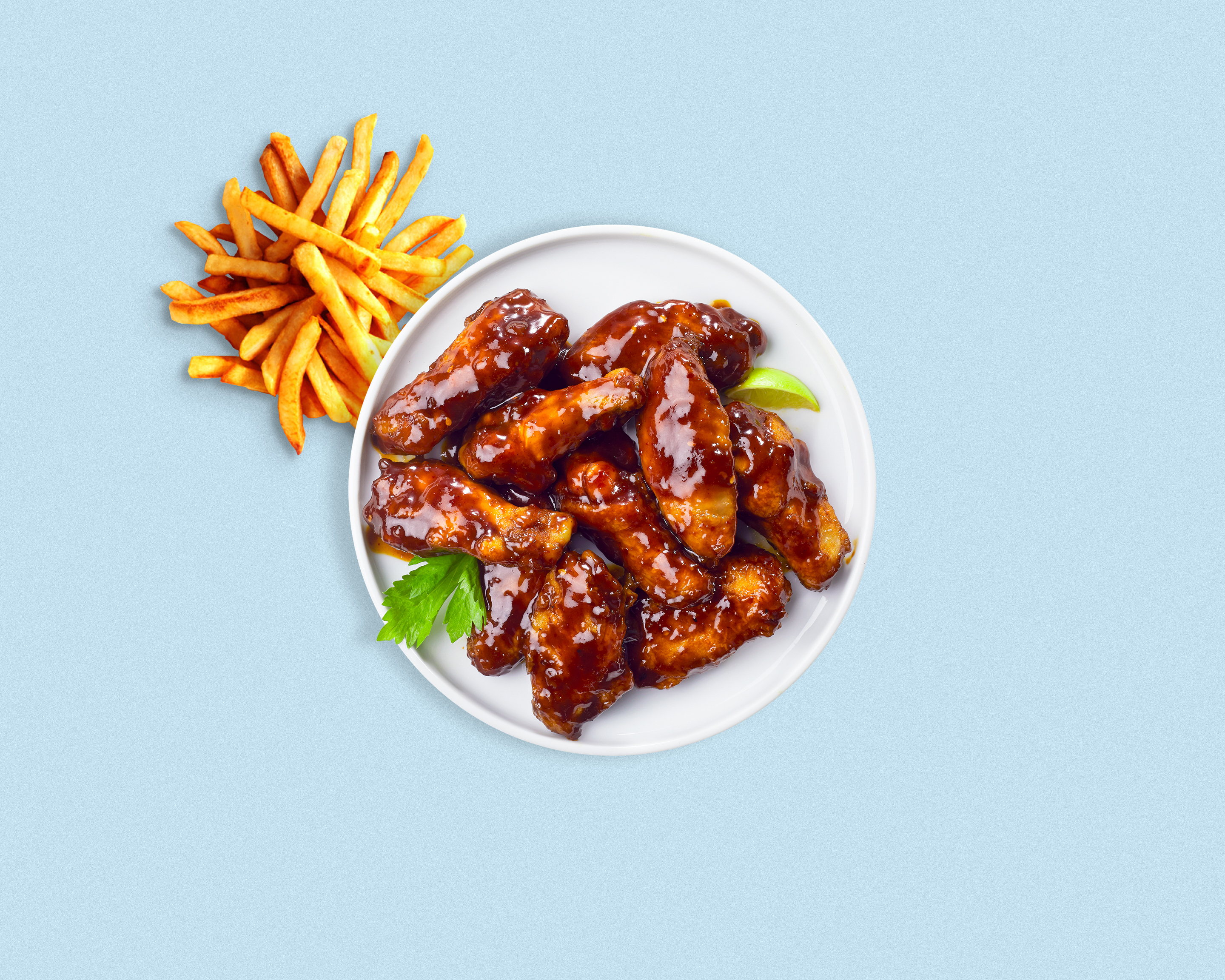 Order BBQ Bros Wings  food online from Around The Cluck store, San Francisco on bringmethat.com