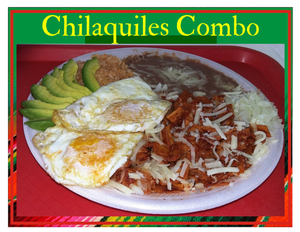 Order Chilaquiles Combination Platter food online from El Grullo Restaurant store, Mesa on bringmethat.com
