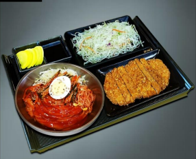 Order [KC2] 돈까스 쫄면 콤보 / Pork Cutlet & Spicy Chewy Noodle food online from Jjang Restaurant store, Buena Park on bringmethat.com