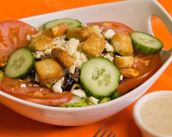 Order Greek Salad food online from Druid City Deli store, tuscaloosa on bringmethat.com