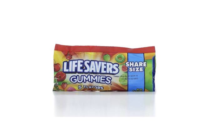 Order Lifesaver Gummies - 5 Flavor, 4.2oz food online from Loma Mini Market store, Long Beach on bringmethat.com