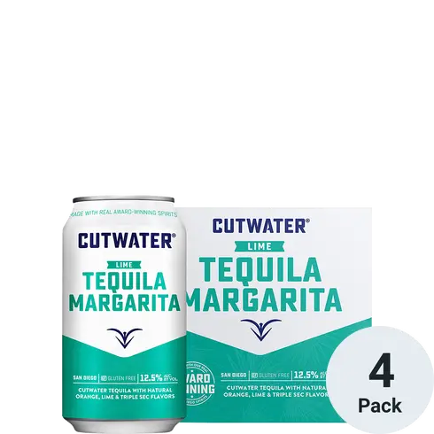 Order Cutwater Tequila Lime Margarita 4 Pack Cans food online from Mirage Wine & Liquor store, Palm Springs on bringmethat.com