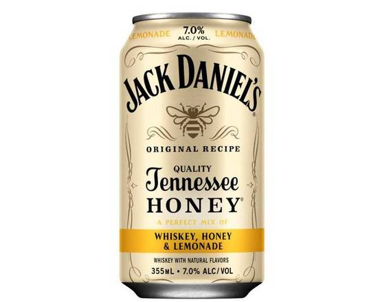 Order Jack Daniel Tennessee "Honey & Lemonade" Cocktail 12 oz Can 7% food online from Pit Stop Liquor Mart store, El Monte on bringmethat.com