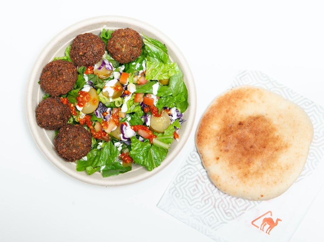 Order Falafel Salad Bowl food online from Naf Naf Grill store, Independence on bringmethat.com