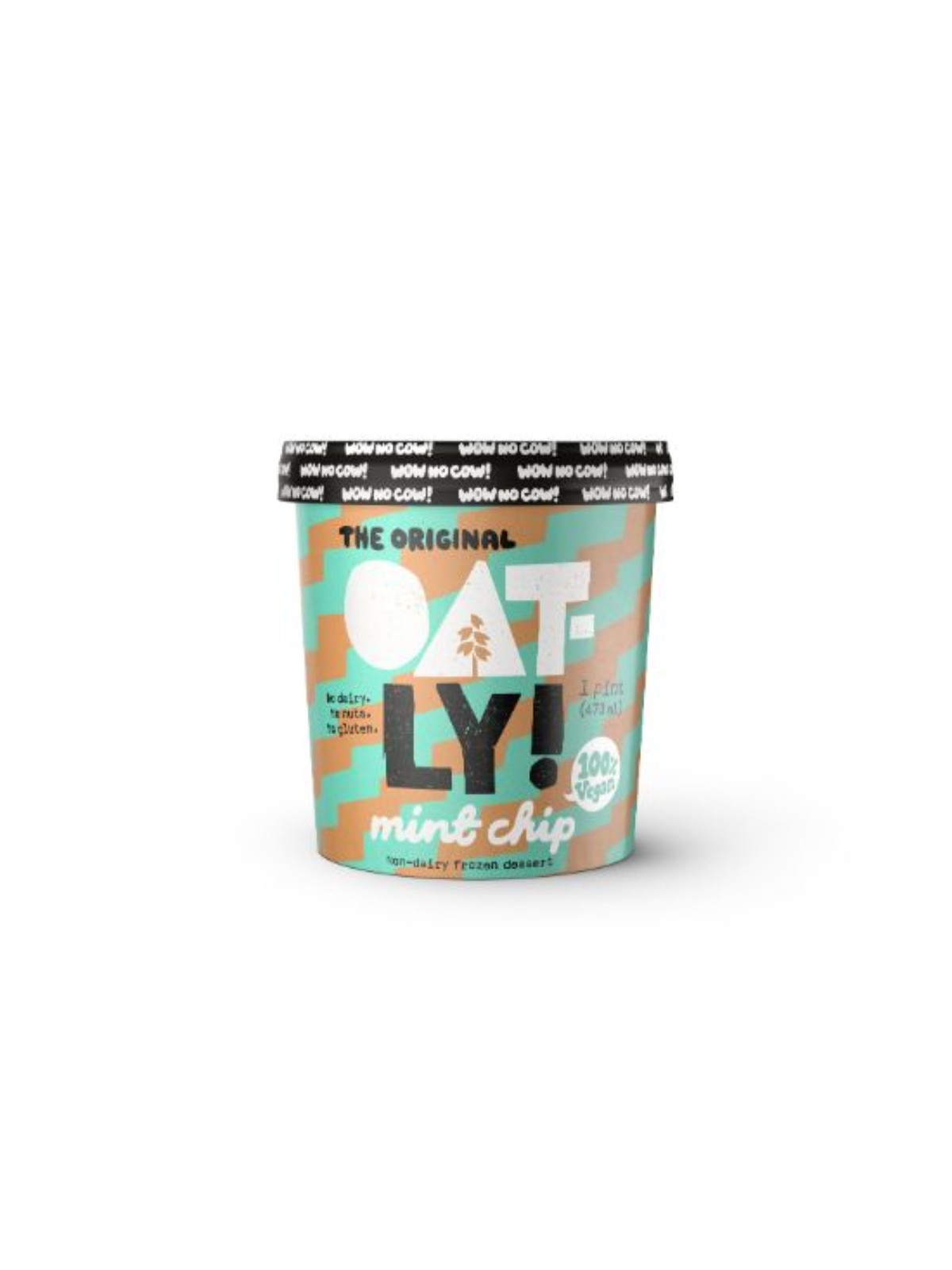 Order Oatly Mint Chip Frozen Dessert (1 Pint) food online from Goodees Cravings store, Los Angeles on bringmethat.com