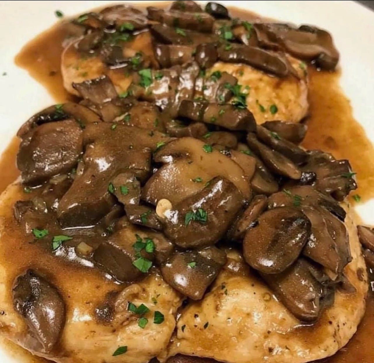 Order Chicken Marsala - Entree food online from Gino's Of Tuscany store, Bethpage on bringmethat.com